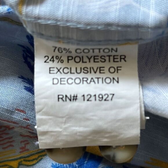 Johnnie-O Hangout Short Sleeve Island Vibe Button Up Sz. M - Picture 8 of 8